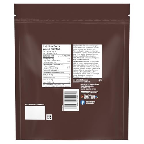 M&M’S Peanut Milk Chocolate Candy, Celebration Size Share Bag, 1kg – Bulk Party Candy for Sharing, Events, Movie Nights & Holidays