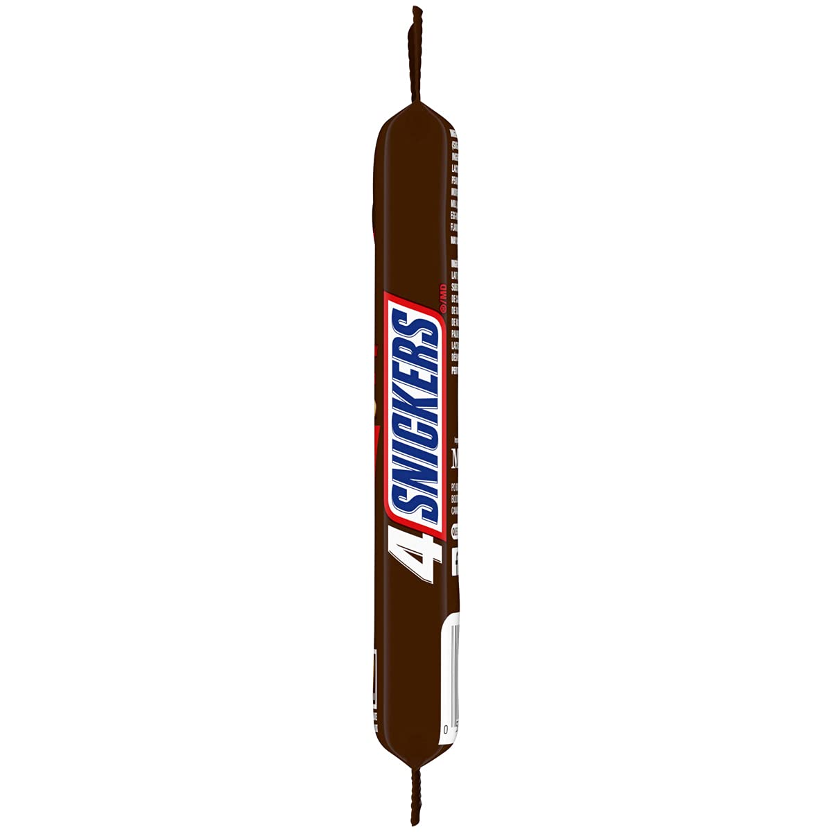 SNICKERS, Peanut Milk Chocolate Candy Bars, 4 Full Size Bars, 208g