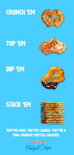 Snack Factory Pretzel Crisps - Milk Chocolate & Caramel Drizzlers 155 Grams