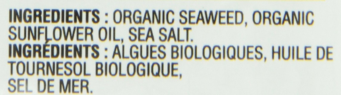 gimMe Organic Roasted Seaweed Sea Salt Favour Snacks 30g Multipack 6 x 5g