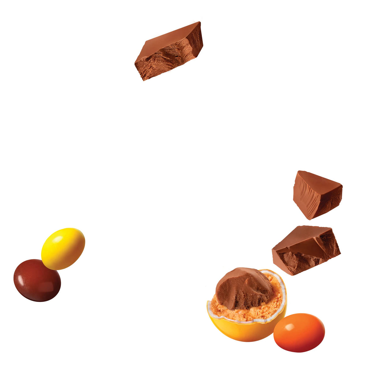REESE'S PIECES Peanut Butter Candy, Resealable Bulk Bag, 1.36 kg