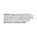 REALFRUIT Superfruits Gummy Candy - Made with Real Fruit, Vegan, Gluten & Peanut-Free Snack for Adults and Children, Proudly Canadian Company, Cranberry, Black Currant, Blueberry and Blackberry, 180g