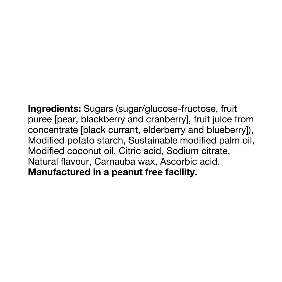 REALFRUIT Superfruits Gummy Candy - Made with Real Fruit, Vegan, Gluten & Peanut-Free Snack for Adults and Children, Proudly Canadian Company, Cranberry, Black Currant, Blueberry and Blackberry, 180g