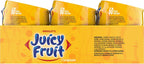 JUICY FRUIT, Fruit Flavoured Chewing Gum, 60 Pieces, 6 Bottles