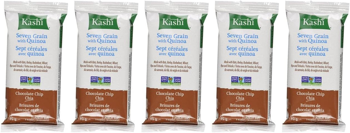 Kashi 7 Grain with Quinoa Crunchy Bars, Chocolate Chip Chia, 200g, 10 bars, 200 grams