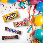 MARS, TWIX & M&M’S Peanut Assorted Chocolate Candy Bars Variety Pack, 16 Full Size Bars (840g) – Individually Wrapped Mixed Chocolate Favourites