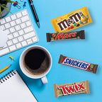 MARS, TWIX & M&M’S Peanut Assorted Chocolate Candy Bars Variety Pack, 16 Full Size Bars (840g) – Individually Wrapped Mixed Chocolate Favourites