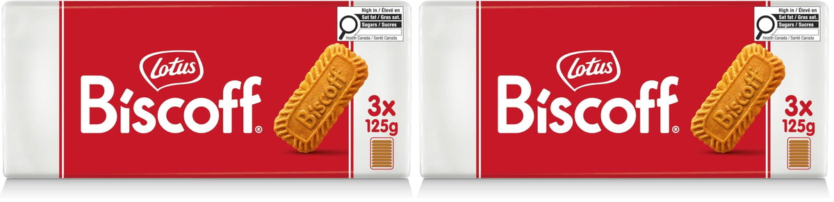 Lotus Biscoff XL Caramelized Cookies | Vegan | 10 XL Twin packs | 250g
