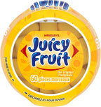 JUICY FRUIT, Fruit Flavoured Chewing Gum, 60 Pieces, 6 Bottles