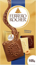 FERRERO ROCHER Assorted Hazelnut chocolate squares - 10-Piece Pack - 105 g