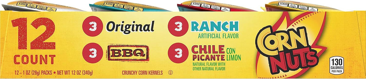 Corn Nuts Crunchy Corn Kernels Variety Pack - 12 Count / 1 Oz Bags by Cornnuts