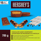 HERSHEY'S Full-Size Chocolate Bars Variety Pack, 15 Bars, 705 g