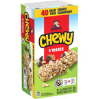 Quaker Chewy Fruity Fun Variety Pack (Apple Fruit Crumble, Strawberry Fruit Crumble, Peach Fruit Crumble) Granola Bars (40 bars x 24g)