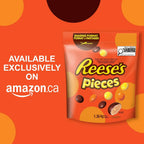 REESE'S PIECES Peanut Butter Candy, Resealable Bulk Bag, 1.36 kg