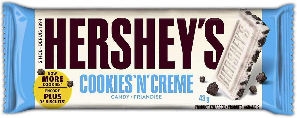 HERSHEY'S Full-Size Chocolate Bars Variety Pack, 15 Bars, 705 g