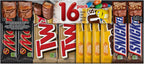 MARS, TWIX & M&M’S Peanut Assorted Chocolate Candy Bars Variety Pack, 16 Full Size Bars (840g) – Individually Wrapped Mixed Chocolate Favourites