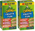 Quaker Chewy Fruity Fun Variety Pack (Apple Fruit Crumble, Strawberry Fruit Crumble, Peach Fruit Crumble) Granola Bars (40 bars x 24g)