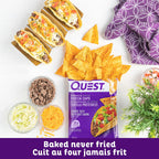 Quest Nutrition Chili Lime Flavour Tortilla Style Protein Chips, High Protein, Baked, Not Fried, Gluten Free, 1g Sugar, 4g Carbs, 8ct