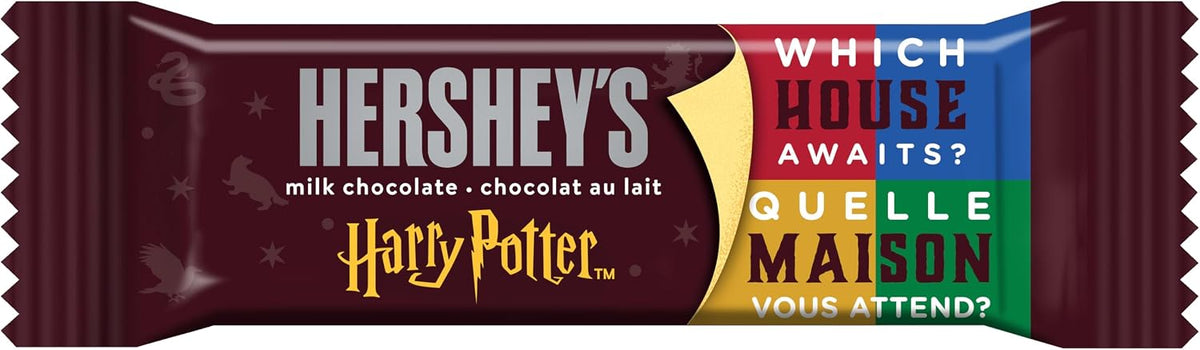 HERSHEY’S Harry Potter Milk Chocolate Snack Size – Individually Wrapped Halloween Candy Bars for Treat Bags, Bowls & Party Favors, 267 g