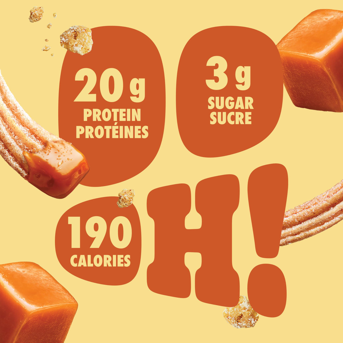 Pure Protein Bars - Nutritious, Gluten Free bar, made with Whey protein blend - low sugar, protein snack. Deliciously satisfying. Made in Canada, Chocolate Peanut Caramel (Pack of 6)