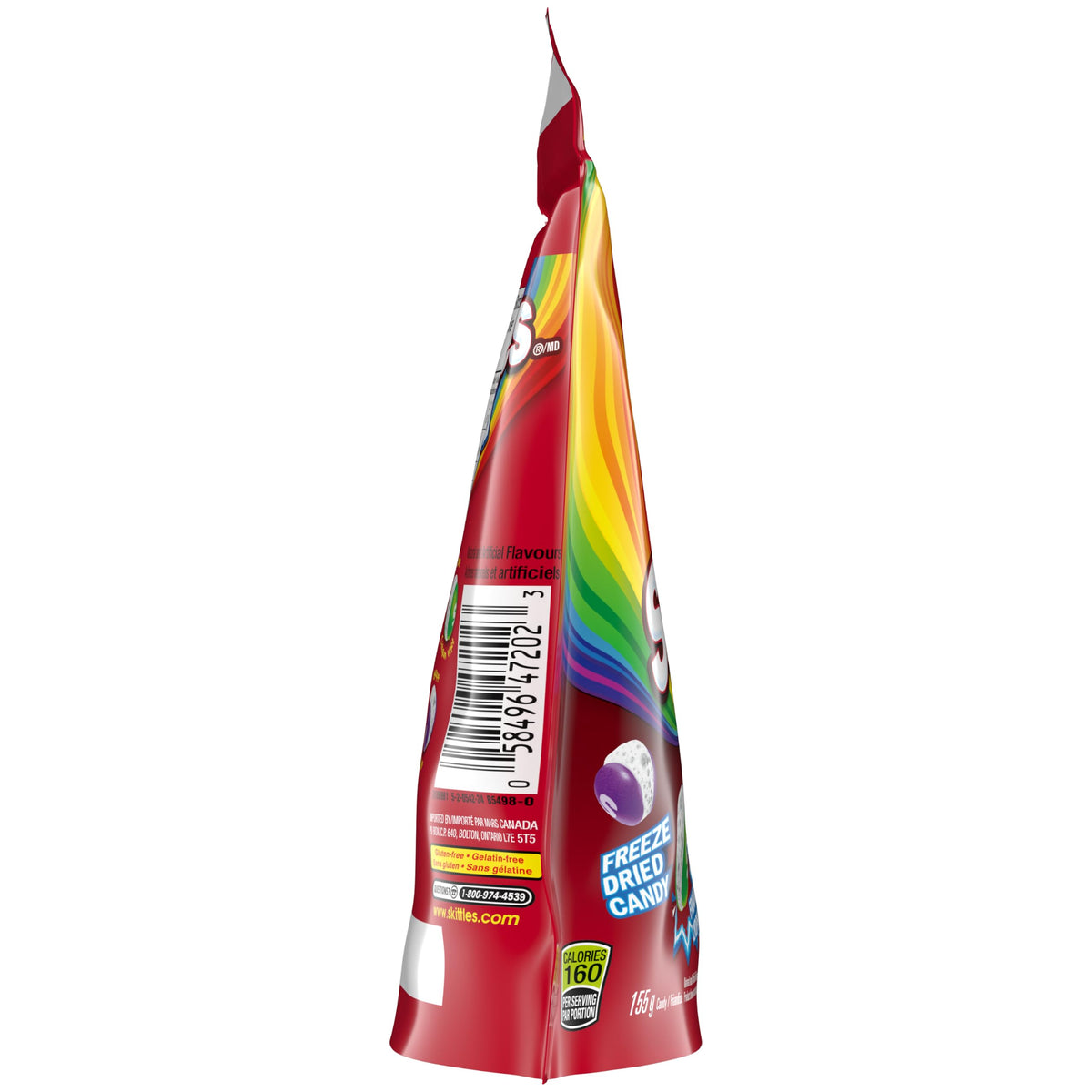 SKITTLES POP’D Original Freeze-Dried Candy, Crunchy Fruity Candy Snack for Sharing, Movie Nights & Parties, 155g