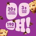 Pure Protein Bars - Nutritious, Gluten Free bar, made with Whey protein blend - low sugar, protein snack. Deliciously satisfying. Made in Canada, Chocolate Peanut Caramel (Pack of 6)