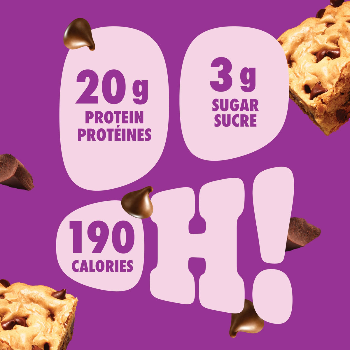 Pure Protein Bars - Nutritious, Gluten Free bar, made with Whey protein blend - low sugar, protein snack. Deliciously satisfying. Made in Canada, Chocolate Peanut Caramel (Pack of 6)
