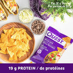 Quest Nutrition Chili Lime Flavour Tortilla Style Protein Chips, High Protein, Baked, Not Fried, Gluten Free, 1g Sugar, 4g Carbs, 8ct
