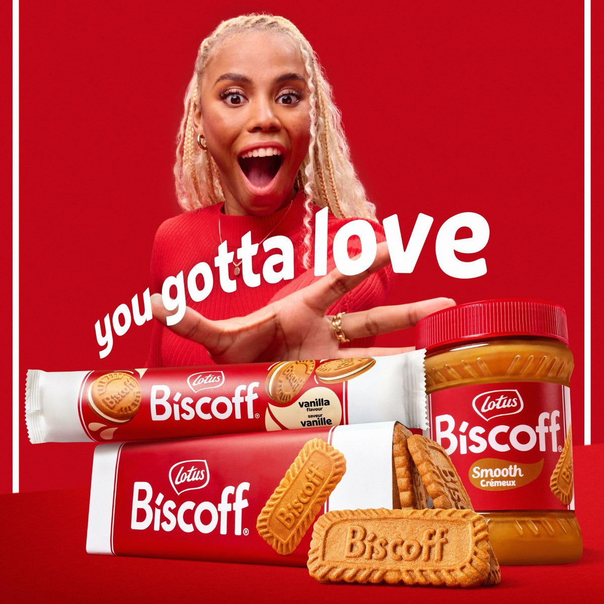 Lotus Biscoff XL Caramelized Cookies | Vegan | 10 XL Twin packs | 250g