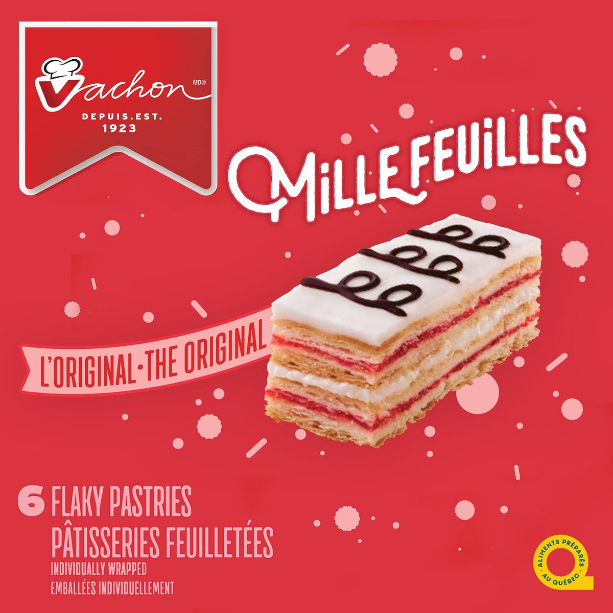 Vachon Mille Feuilles Original Flaky Pastries - 6-Pack, 291g
