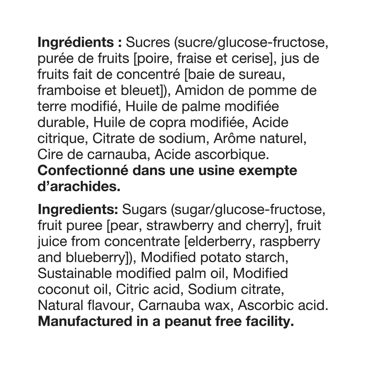 REALFRUIT Superfruits Gummy Candy - Made with Real Fruit, Vegan, Gluten & Peanut-Free Snack for Adults and Children, Proudly Canadian Company, Cranberry, Black Currant, Blueberry and Blackberry, 180g