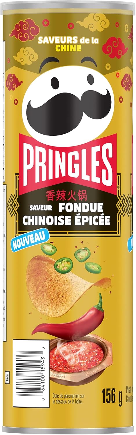 Pringles® Spicy Hot Pot Flavour Potato Chips 156g