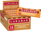 LÄRABAR Peanut Butter Chocolate Chip, Fruit and Nut Energy Bar, Pack of 16 Bars, Gluten Free, Vegan, Family Pack, Snack Bars