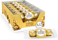 FERRERO ROCHER Fine Hazelnut Milk Chocolates - 3-Piece 37.5 g Pack x 12
