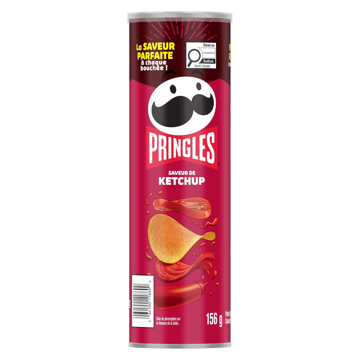 Pringles Salt and Vinegar Chips, 156 Grams