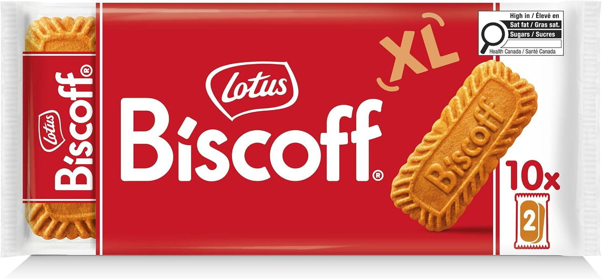 Lotus Biscoff XL Caramelized Cookies | Vegan | 10 XL Twin packs | 250g