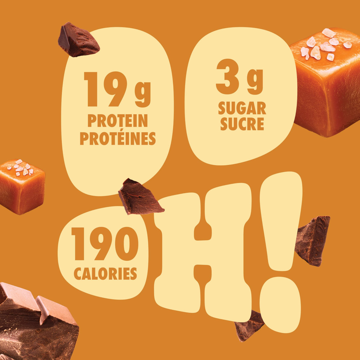 Pure Protein Bars - Nutritious, Gluten Free bar, made with Whey protein blend - low sugar, protein snack. Deliciously satisfying. Made in Canada, Chocolate Peanut Caramel (Pack of 6)