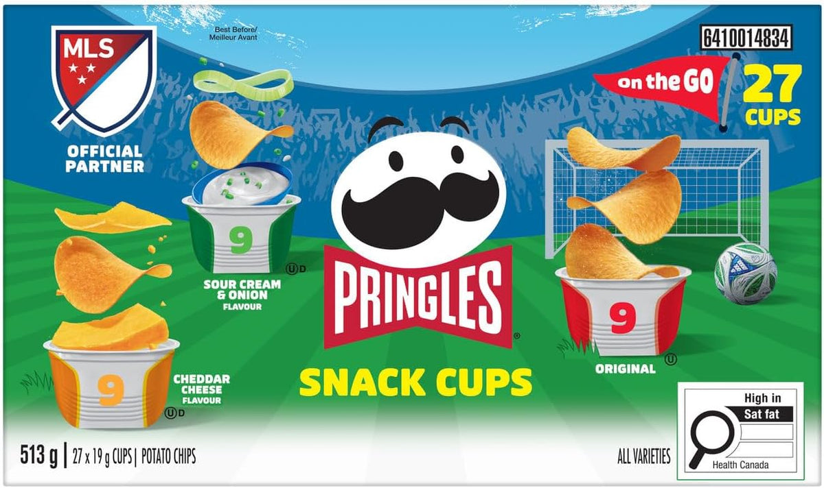 Pringles Snack Stacks Variety Pack Potato Crisps Chips 27 Count (27 x 19 g)