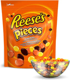 REESE'S PIECES Peanut Butter Candy, Resealable Bulk Bag, 1.36 kg