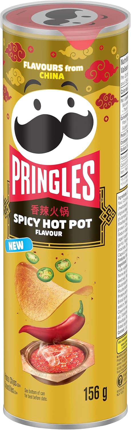 Pringles® Spicy Hot Pot Flavour Potato Chips 156g