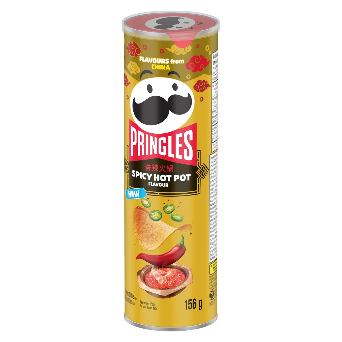 Pringles® Spicy Hot Pot Flavour Potato Chips 156g