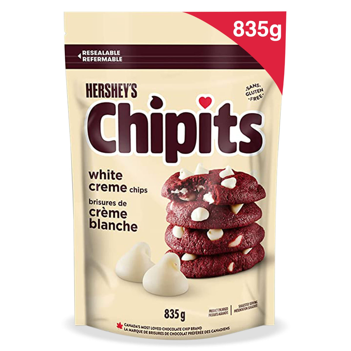 CHIPITS Chocolate Chips for Baking, Baking Ingredients, Baking Chocolate, Milk Chocolate, 835 grams