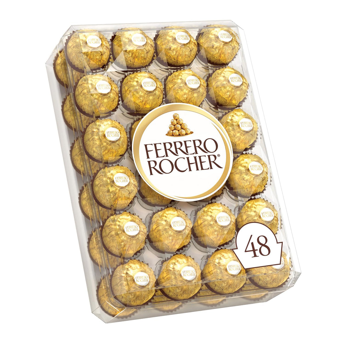 FERRERO ROCHER Fine Hazelnut Milk Chocolates - 3-Piece 37.5 g Pack x 12