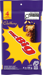 Cadbury Mr. Big Chocolatey Candy Bars, 4 Pack, 200g