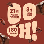Pure Protein Bars - Nutritious, Gluten Free bar, made with Whey protein blend - low sugar, protein snack. Deliciously satisfying. Made in Canada, Chocolate Peanut Caramel (Pack of 6)