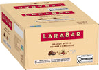 LÄRABAR Peanut Butter, Fruit and Nut Energy Bar, Pack of 16 Bars, Gluten Free, Vegan, Family Pack, Snack Bars