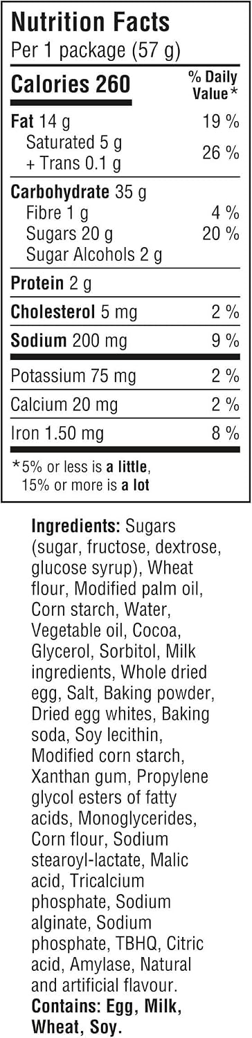 Oreo, Cakesters Soft Snack Cakes, Original, 285g (Pack of 5, 57g each)