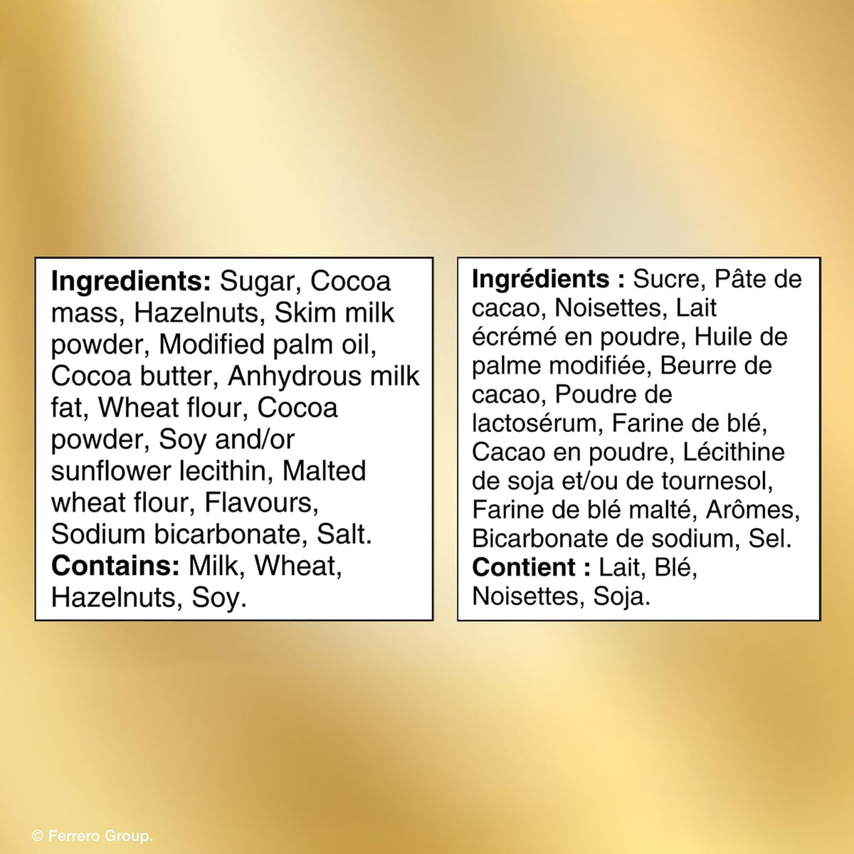 FERRERO ROCHER Assorted Hazelnut chocolate squares - 10-Piece Pack - 105 g