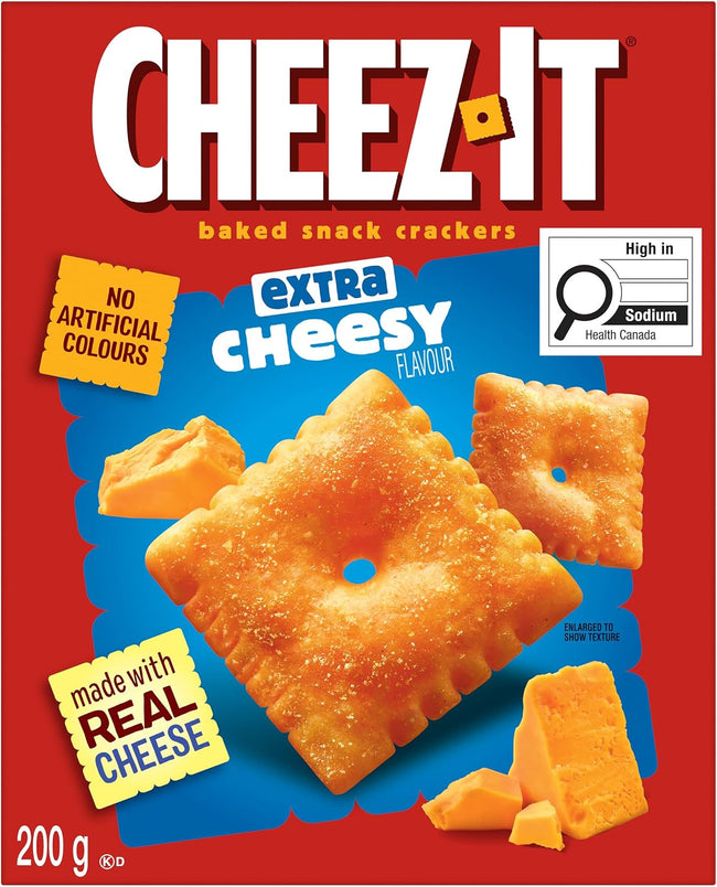 Cheez-It Baked Snack Crackers Extra Cheesy Flavour 200 gram