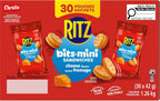 RITZ BITS Mini Cheese Flavoured Sandwich Crackers, Pack of 30